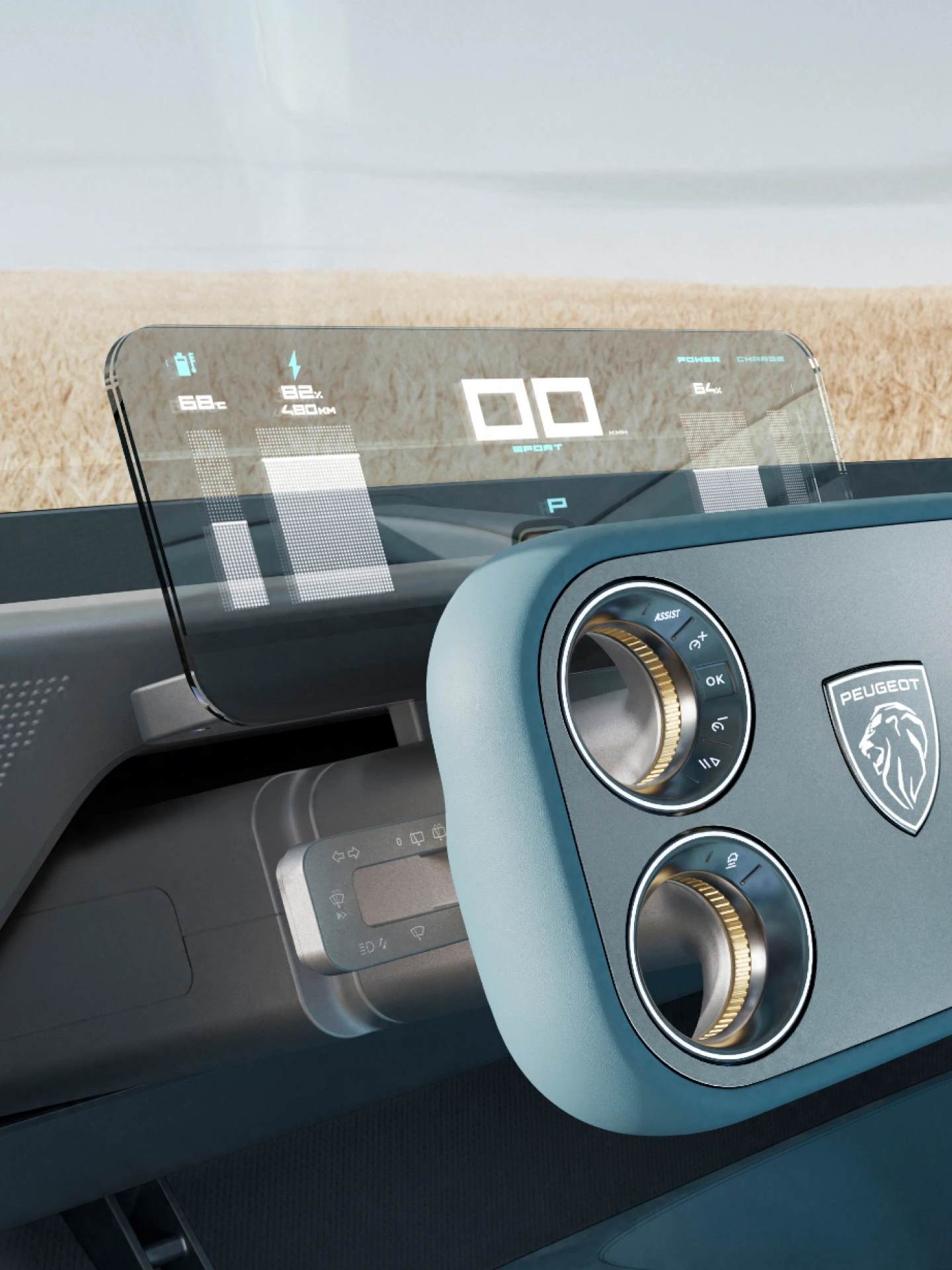 PEUGEOT RCZ Vision z transparentnym zestawem wskaźników
