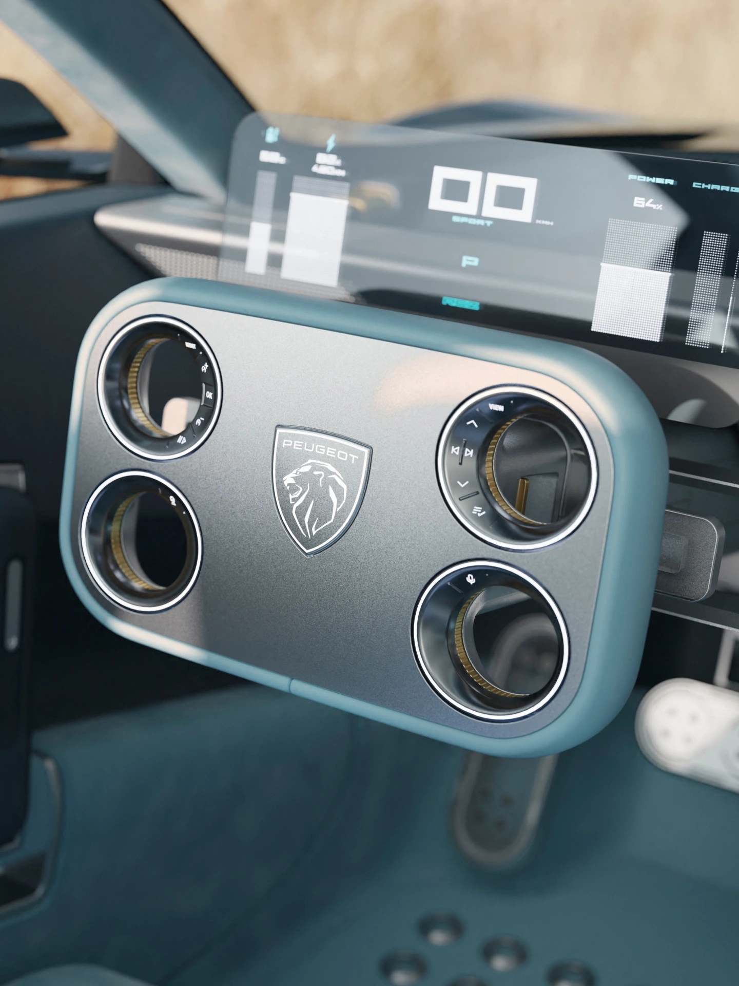 Kierownica PEUGEOT Hypersquare® w modelu RCZ Vision