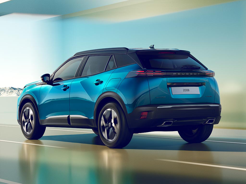 Nowy Peugeot 2008 Hybrid – widok z tyłu