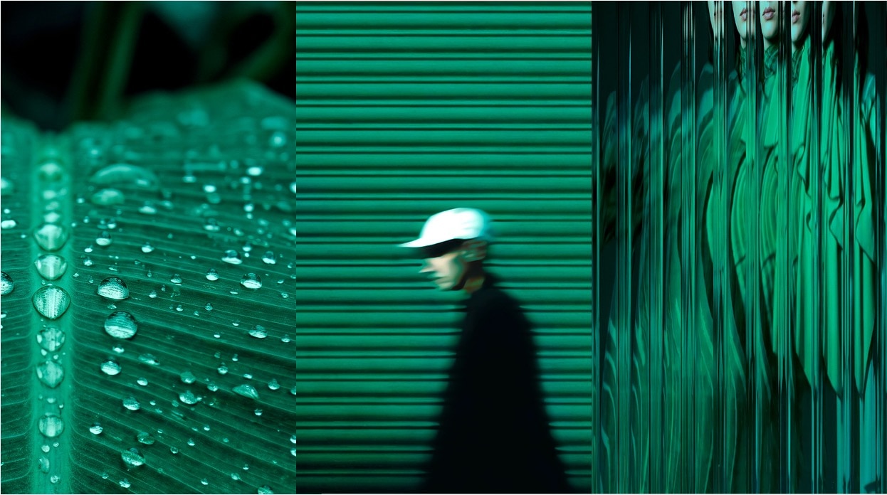 Trzy zdjęcia Pantone