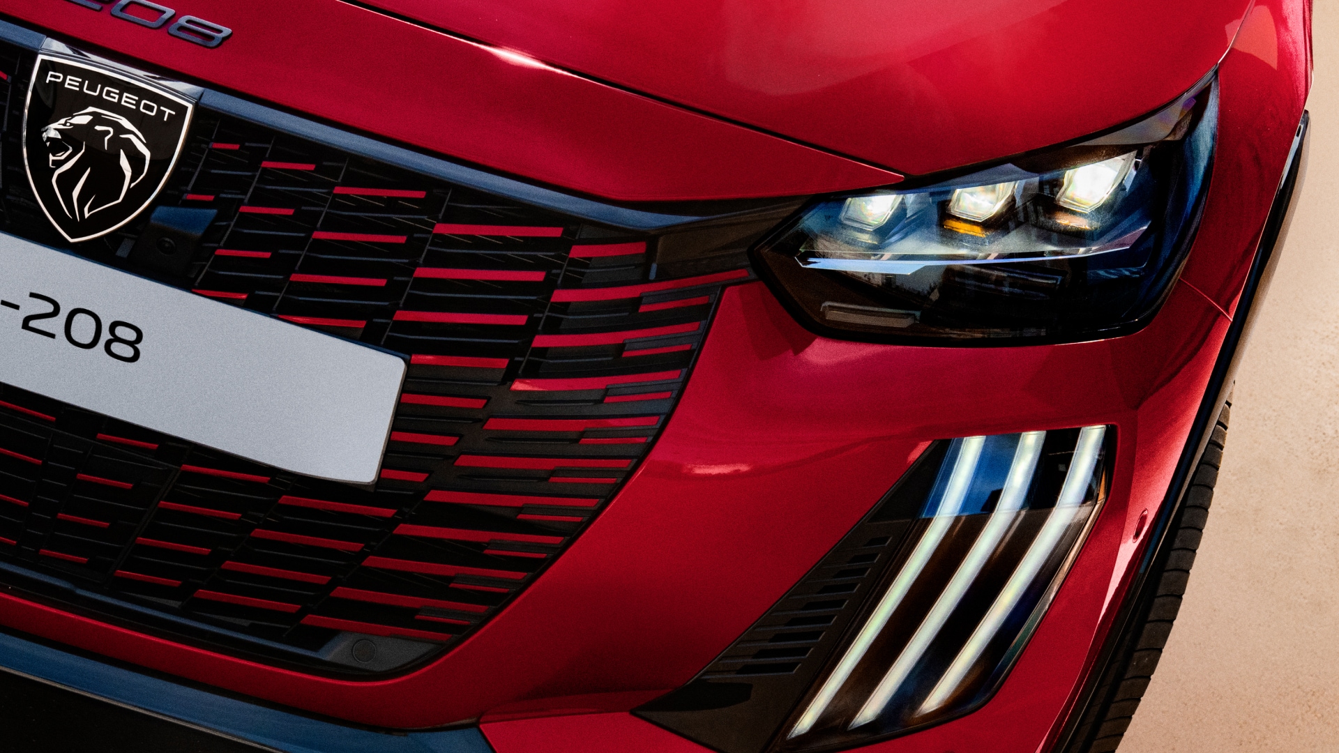 PEUGEOT E‑208 – przód