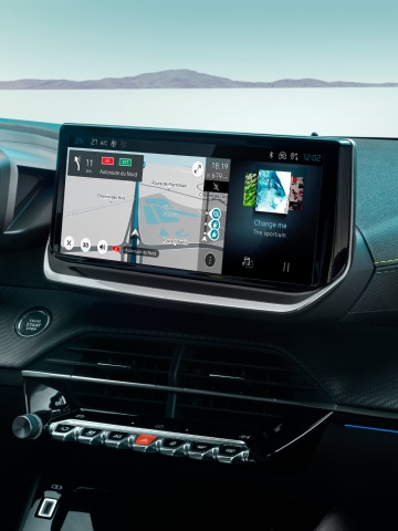 PEUGEOT E‑208 – 10‑calowy ekran dotykowy