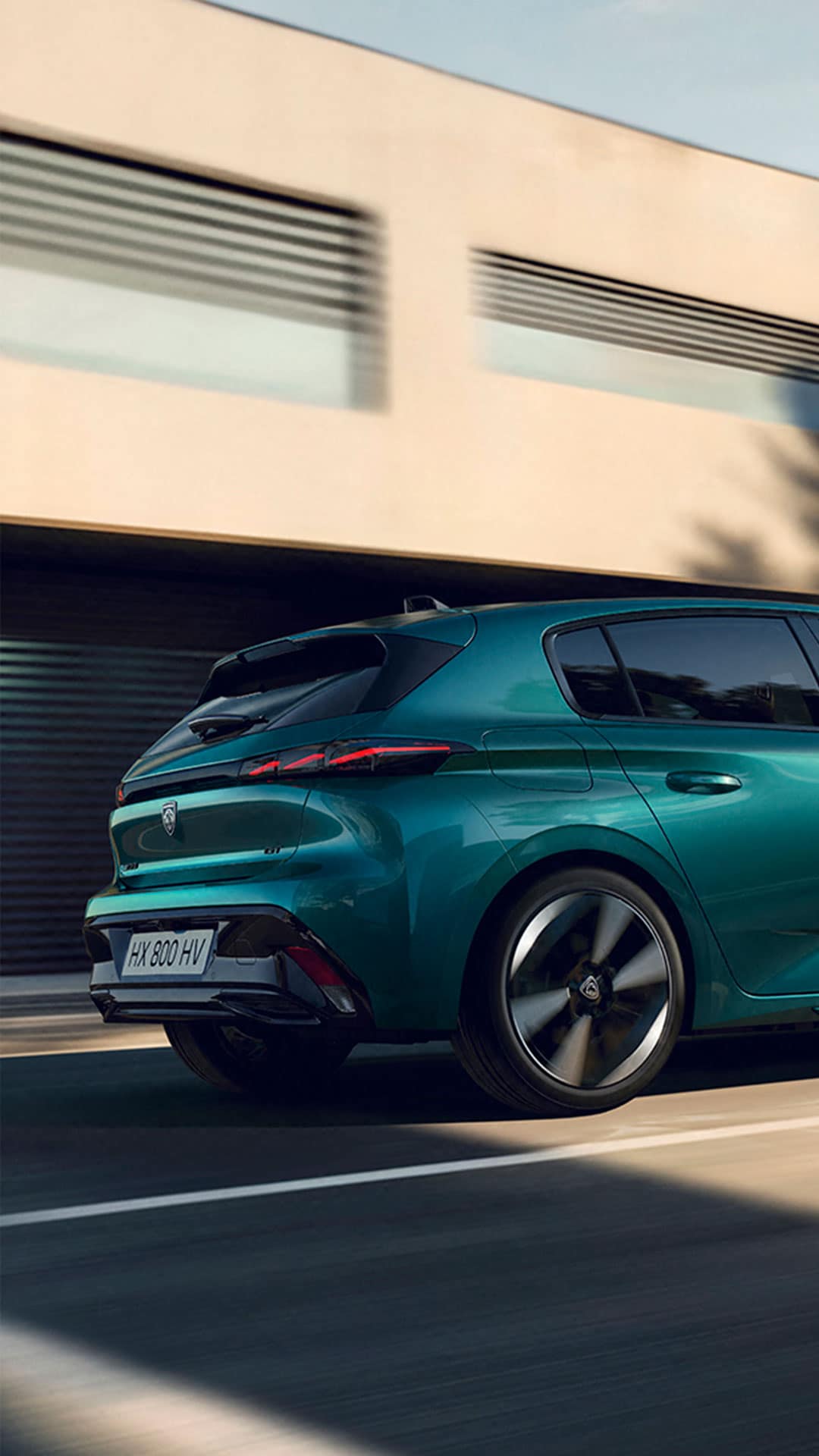 Nowy PEUGEOT E-308 – widok z tyłu