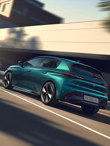 Nowy PEUGEOT E-308 – widok z tyłu