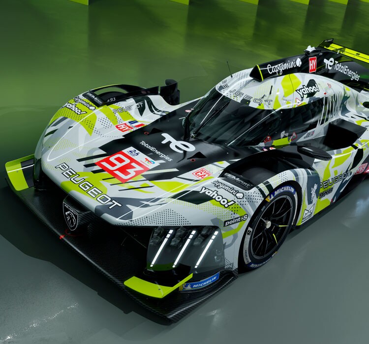 PEUGEOT 9X8 Hypercar, the hybrid racing car | PEUGEOT PL