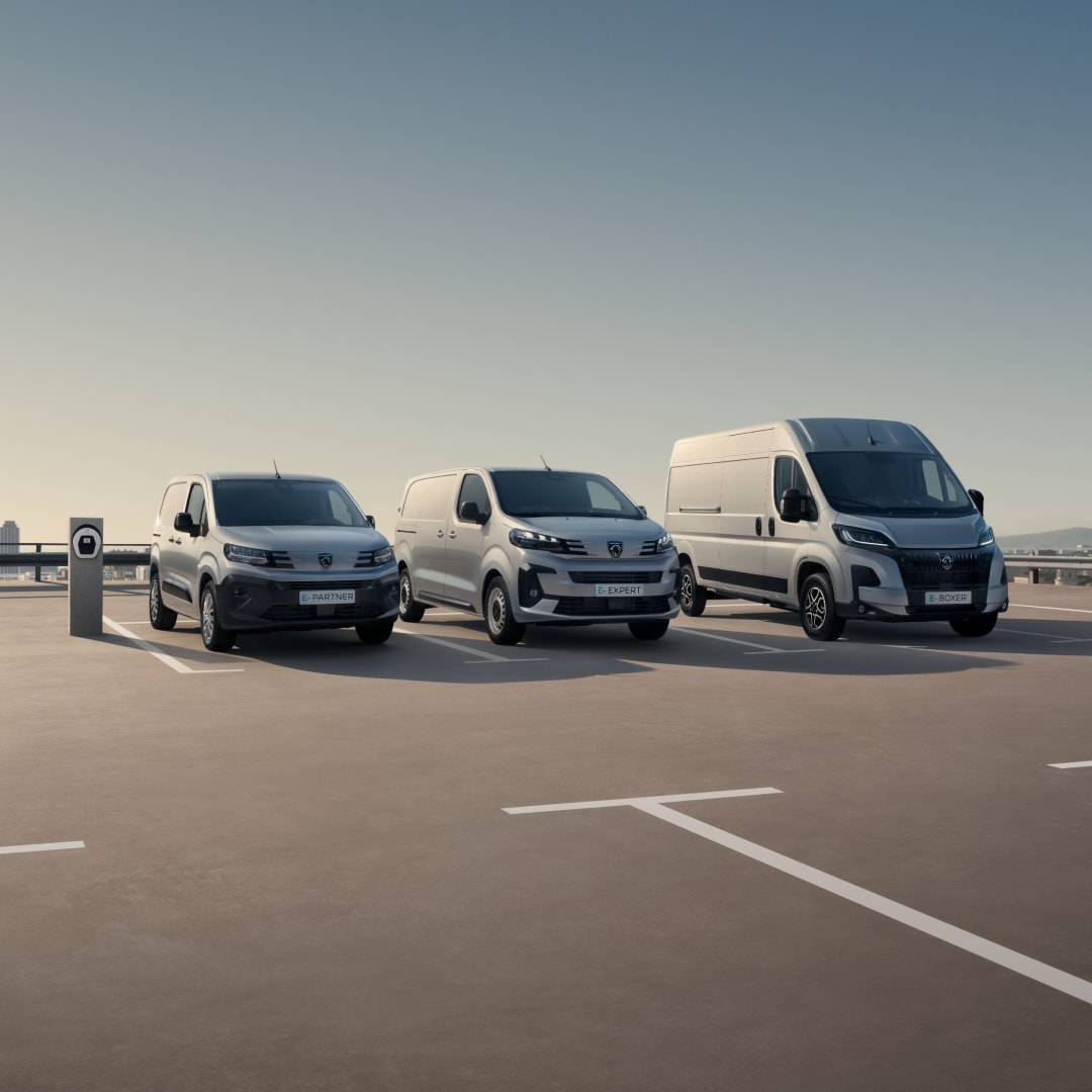 Gama elektrycznych furgonów PEUGEOT