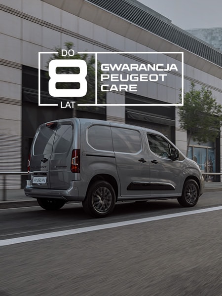 PEUGEOT E-Partner and PEUGEOT CARE logo