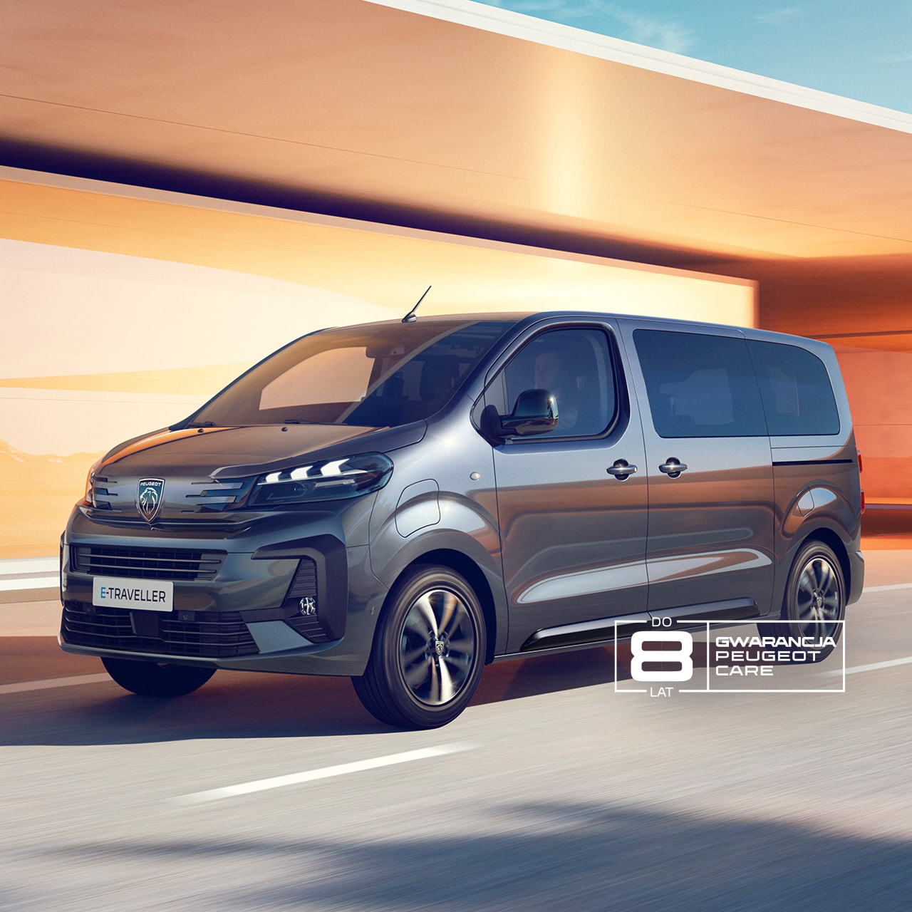 New PEUGEOT E-TRAVELLER front view