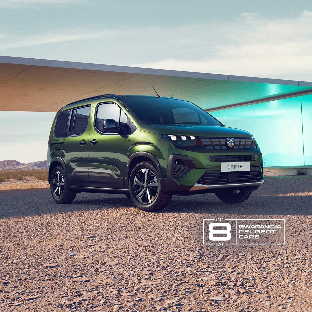 PEUGEOT E-RIFTER front view